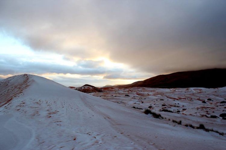 la neige au Sahara