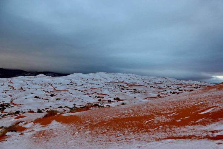 la neige à Aïn Sefra