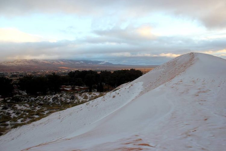 la neige à Aïn Sefra en 2016