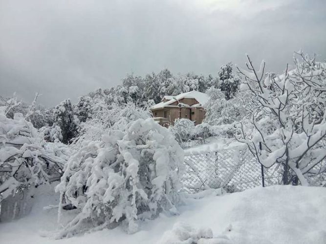 la neige a Yakouren 2017