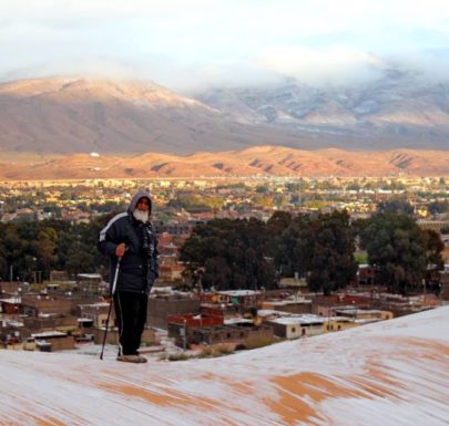 la neige au Sahara algérien 2016