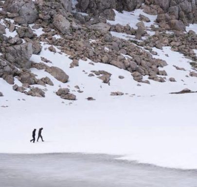 neige au Lac Agoulmime