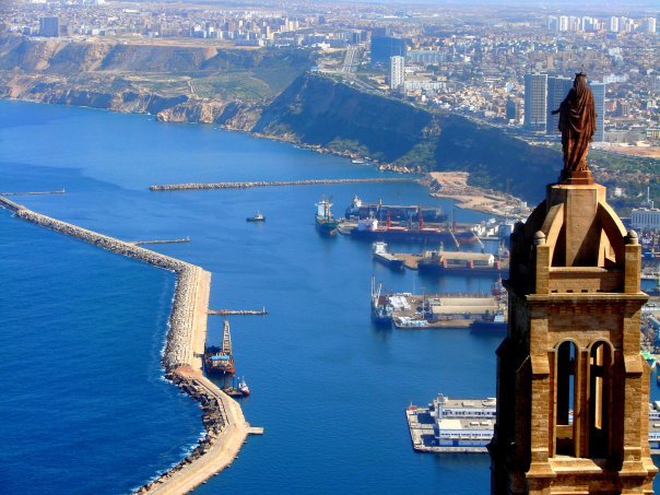 vue d'oran du Fort de Santa-Cruz